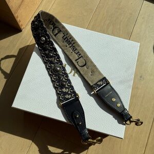 Dior Gold and Blue Bag with Elegant Design